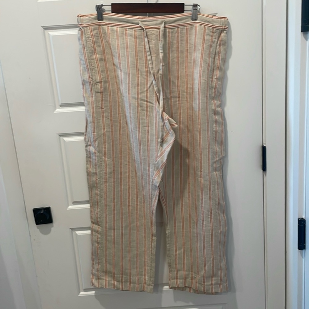 Striped Linen Pants #123